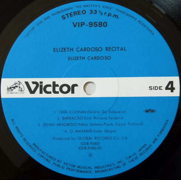 Elizeth Cardoso - Elizeth Cardoso Recital (2xVinyl, LP, Album, Stereo) Very Good Plus (VG+) / Very Good Plus (VG+)