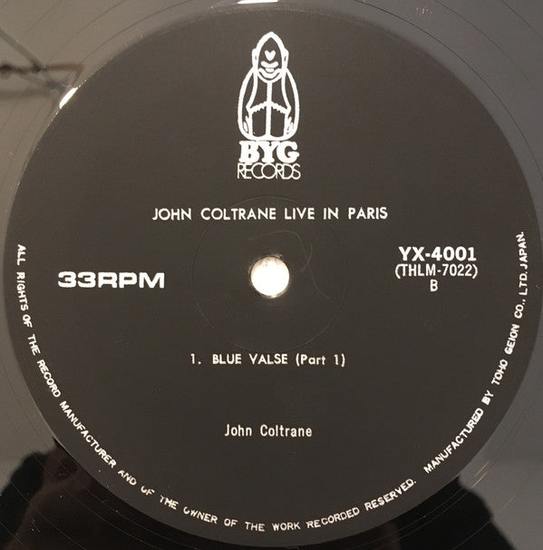 John Coltrane - Live In Paris (2xVinyl, LP, Album, Mono) Very Good Plus (VG+) / Good Plus (G+)