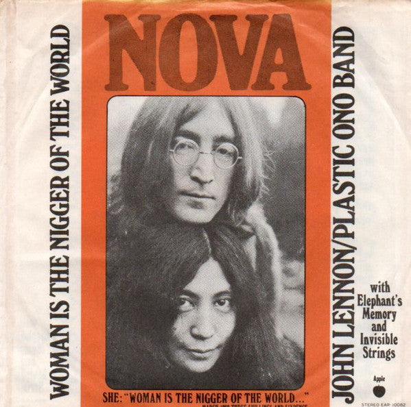John Lennon - Woman Is The Nigger Of The World (Vinyl, 7", 45 RPM, Single) Very Good (VG) / Very Good (VG)