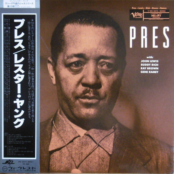 Lester Young - Pres (Vinyl, LP, Album, Mono) Very Good Plus (VG+) / Very Good (VG)