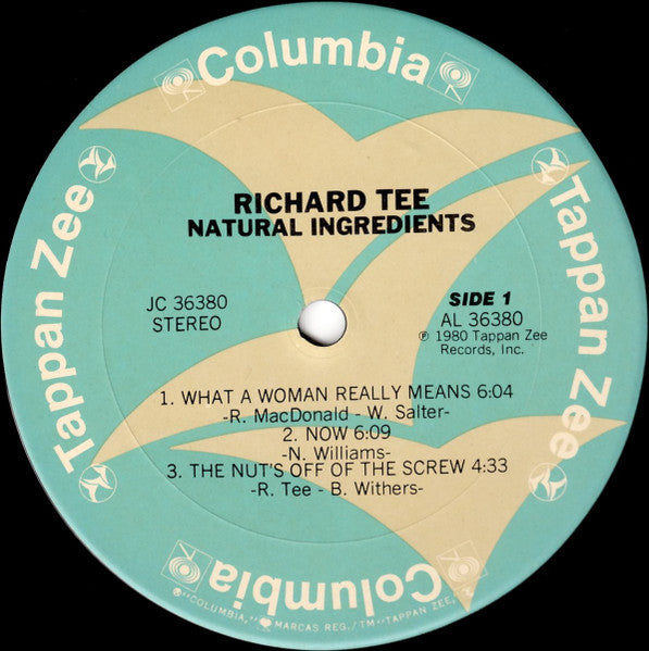 Richard Tee - Natural Ingredients (Vinyl, LP, Album) Very Good Plus (VG+) / Very Good Plus (VG+)
