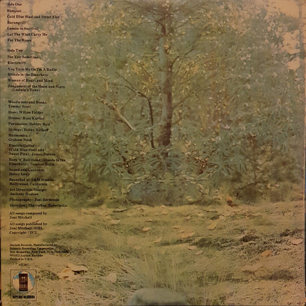 Joni Mitchell - For The Roses (Vinyl, LP, Album, Reissue) Very Good (VG) / Good Plus (G+)