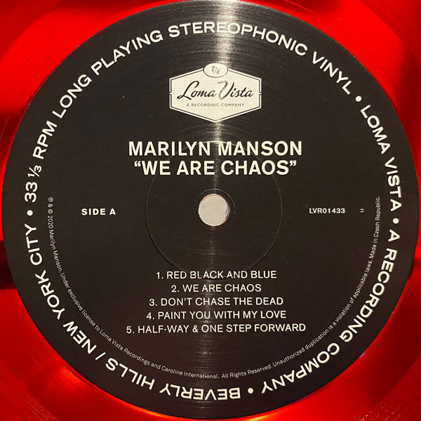 Marilyn Manson - We Are Chaos (Vinyl, LP, Album, Limited Edition) Near Mint (NM or M-) / Near Mint (NM or M-)