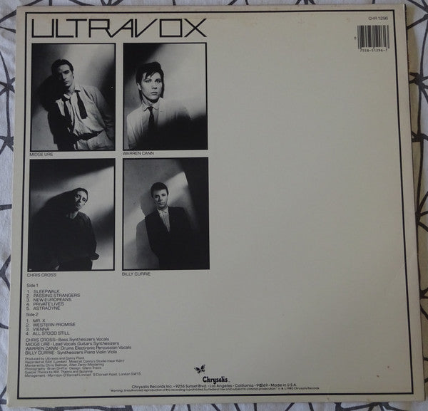 Ultravox - Vienna (Vinyl, LP, Album, Stereo) Good Plus (G+) / Good Plus (G+)