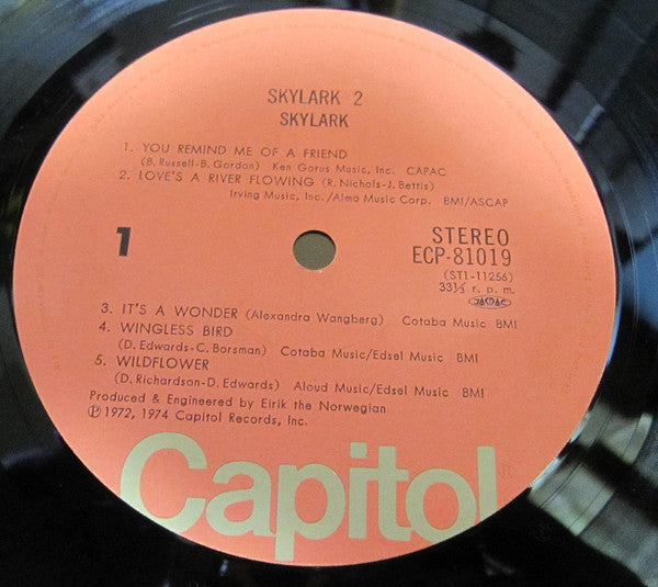 Skylark (3) - Skylark 2 (Vinyl, LP, Album) Very Good Plus (VG+) / Very Good (VG)