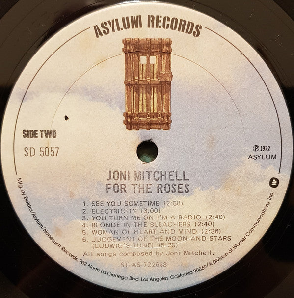 Joni Mitchell - For The Roses (Vinyl, LP, Album, Reissue) Very Good (VG) / Good Plus (G+)