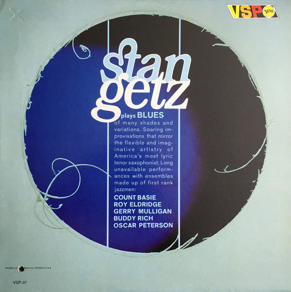Stan Getz - Stan Getz Blues (Vinyl, LP, Compilation, Stereo) Very Good Plus (VG+) / Very Good (VG)