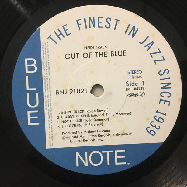Out Of The Blue (3) - Inside Track (Vinyl, LP, Album, Stereo) Very Good Plus (VG+) / Very Good Plus (VG+)