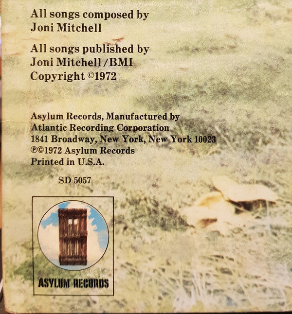 Joni Mitchell - For The Roses (Vinyl, LP, Album, Reissue) Very Good (VG) / Good Plus (G+)