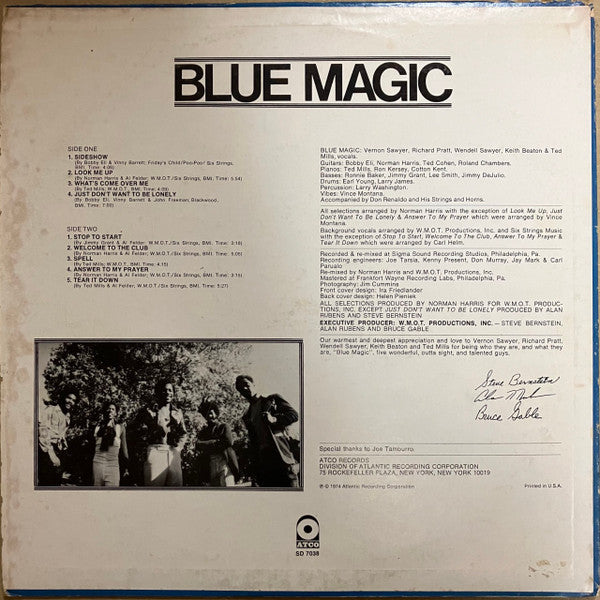 Blue Magic - Blue Magic (Vinyl, LP, Album, Stereo) Good Plus (G+) / Good Plus (G+)