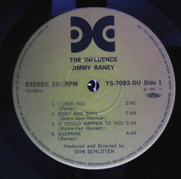 Jimmy Raney - The Influence (Vinyl, LP, Album, Reissue, Stereo) Very Good Plus (VG+) / Good Plus (G+)
