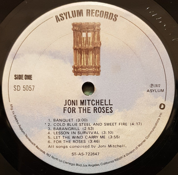 Joni Mitchell - For The Roses (Vinyl, LP, Album, Reissue) Very Good (VG) / Good Plus (G+)