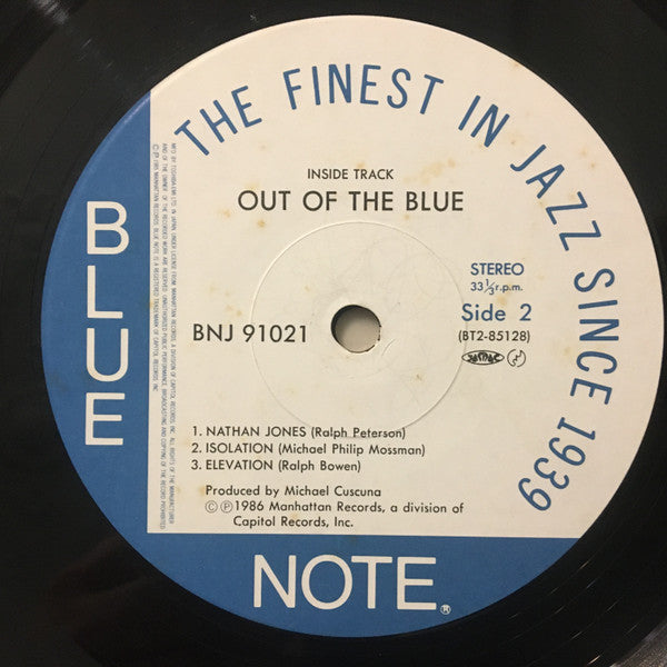 Out Of The Blue (3) - Inside Track (Vinyl, LP, Album, Stereo) Very Good Plus (VG+) / Very Good Plus (VG+)