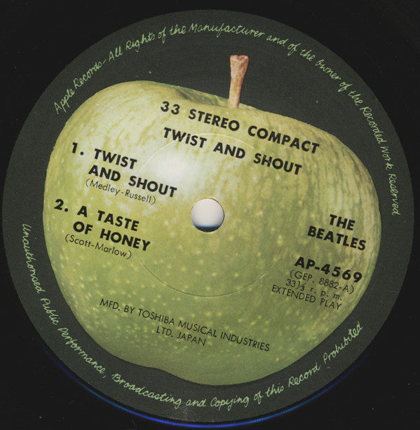 The Beatles - Twist And Shout (Vinyl, 7", 33 ⅓ RPM, EP, Reissue, Stereo) Very Good (VG) / Very Good (VG)