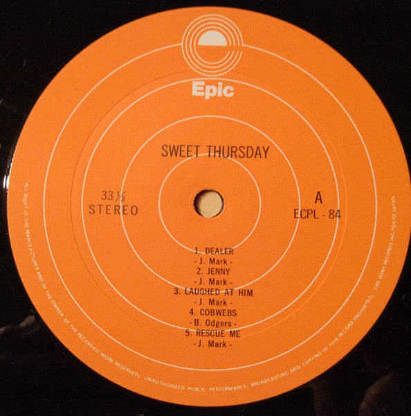 Sweet Thursday - Sweet Thursday (Vinyl, LP, Album, Stereo) Very Good (VG) / Very Good Plus (VG+)
