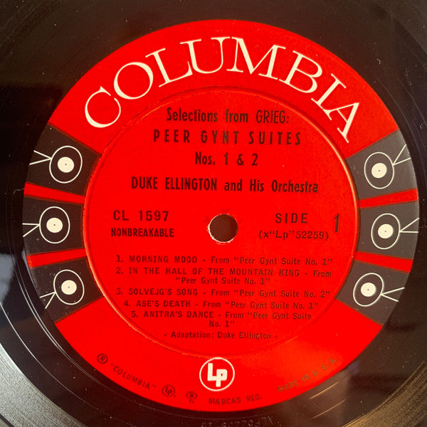 Duke Ellington And His Orchestra - Selections From Peer Gynt Suites Nos. 1 & 2 And Suite Thursday (Vinyl, LP, Album, Mono) Very Good (VG) / Good Plus (G+)