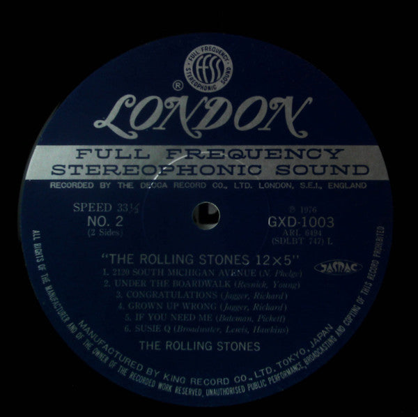 The Rolling Stones - 12 X 5 (Vinyl, LP, Album, Reissue, Stereo) Very Good Plus (VG+) / Very Good Plus (VG+)