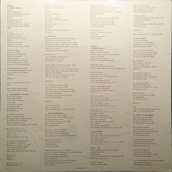 Black Sabbath - Heaven And Hell (Vinyl, LP, Album, Stereo) Very Good Plus (VG+) / Very Good (VG)