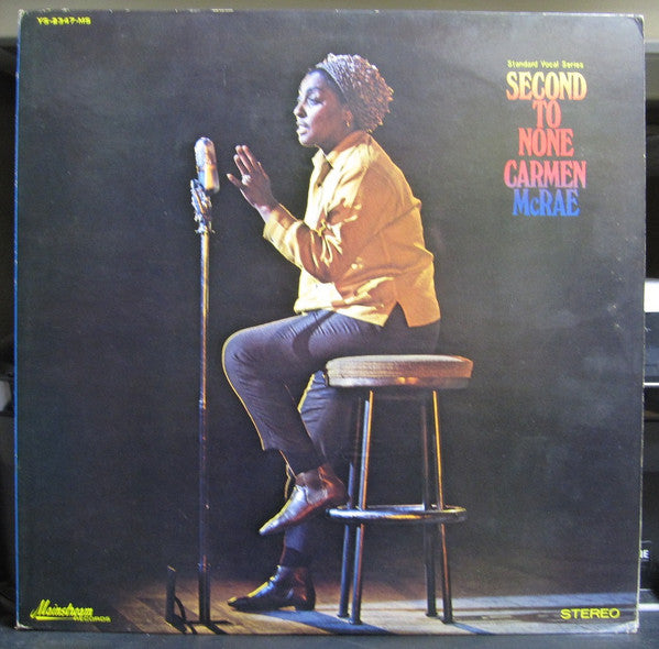 Carmen McRae - Second To None (Vinyl, LP, Album, Stereo) Very Good Plus (VG+) / Very Good (VG)