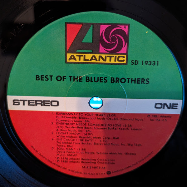 The Blues Brothers - Best Of The Blues Brothers (Vinyl, LP, Compilation, Stereo) Very Good (VG) / Very Good Plus (VG+)