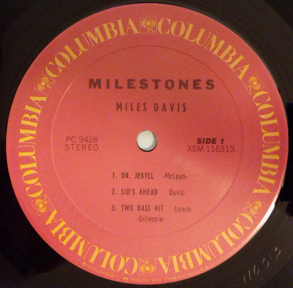 Miles Davis - Milestones (Vinyl, LP, Album, Reissue, Stereo) Near Mint (NM or M-) / Very Good Plus (VG+)