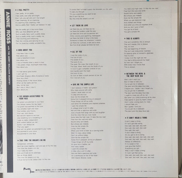 Annie Ross - Sings A Song With Mulligan! (Vinyl, LP, Album, Reissue...