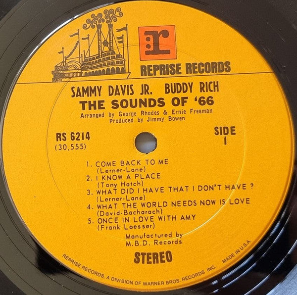 Sammy Davis Jr. - The Sounds Of '66 (Vinyl, LP, Album, Stereo) Very Good Plus (VG+) / Good Plus (G+)