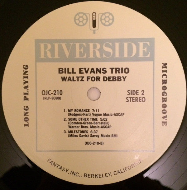 The Bill Evans Trio - Waltz For Debby (Vinyl, LP, Album, Reissue, Stereo) Very Good (VG) / Very Good (VG)