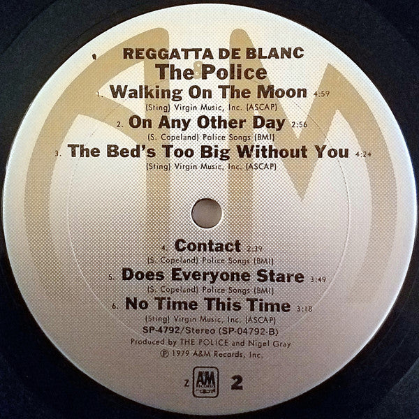 The Police - Reggatta De Blanc (Vinyl, LP, Album, Club Edition) Good Plus (G+) / Good Plus (G+)