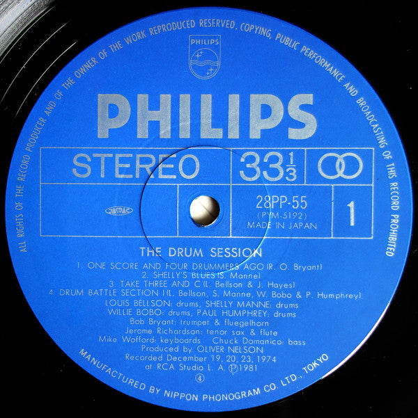 Louis Bellson - The Drum Session (Vinyl, LP, Album, Remastered) Very Good Plus (VG+) / Good Plus (G+)