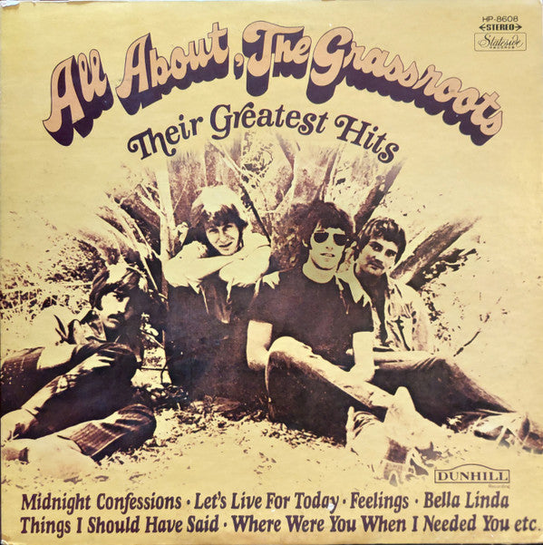 The Grass Roots - All About, The Grassroots = グラス・ルーツのすべて (Vinyl, LP, Compilation) Very Good (VG) / Poor (P)