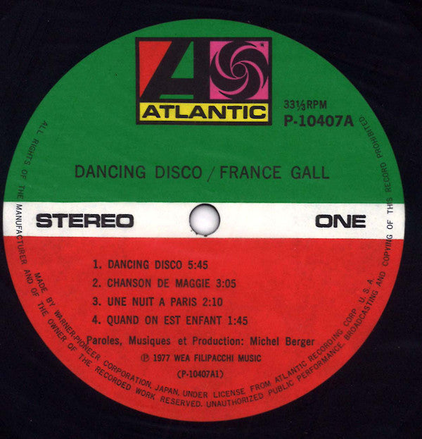 France Gall - Dancing Disco (Vinyl, LP, Album) Very Good (VG) / Very Good (VG)