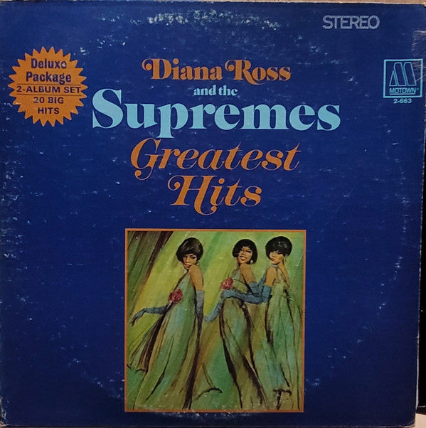 The Supremes - Greatest Hits (2xVinyl, LP, Album, Compilation) Very Good Plus (VG+) / Good Plus (G+)