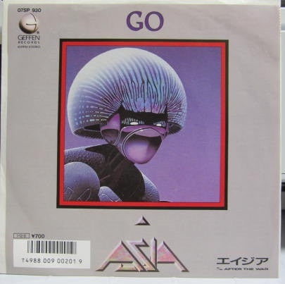 Asia (2) - Go (Vinyl, 7", 45 RPM, Single, Promo) Very Good Plus (VG+) / Very Good Plus (VG+)