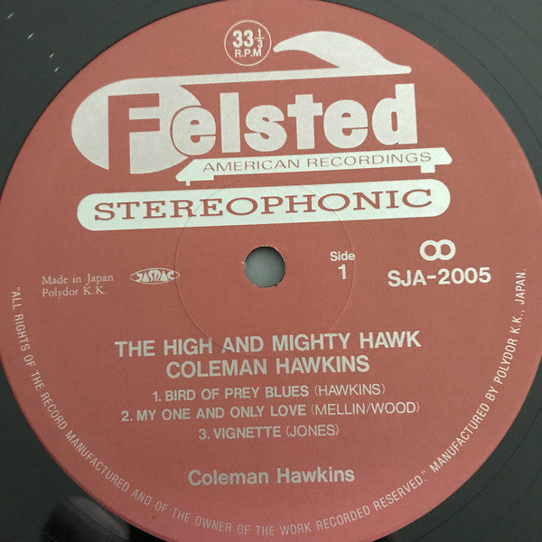 Coleman Hawkins - The High And Mighty Hawk (Vinyl, LP, Album, Reissue) Very Good Plus (VG+) / Very Good Plus (VG+)