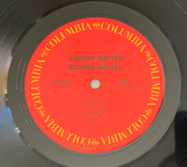 Johnny Winter - Second Winter (2xVinyl, LP, Album, Reissue, Repress, Stereo) Very Good Plus (VG+) / Very Good (VG)