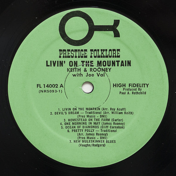 Bill Keith - Livin' On The Mountain (Vinyl, LP, Album, Reissue) Good Plus (G+) / Very Good (VG)