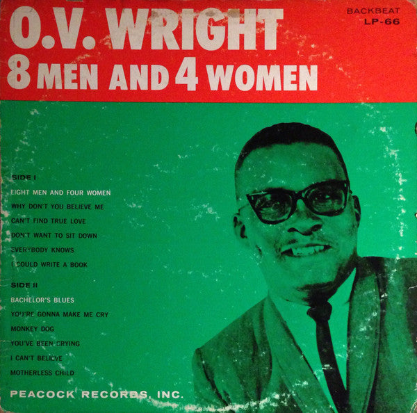 OV Wright - 8 Men And 4 Women (Vinyl, LP, Mono) Very Good Plus (VG+) / Very Good Plus (VG+)