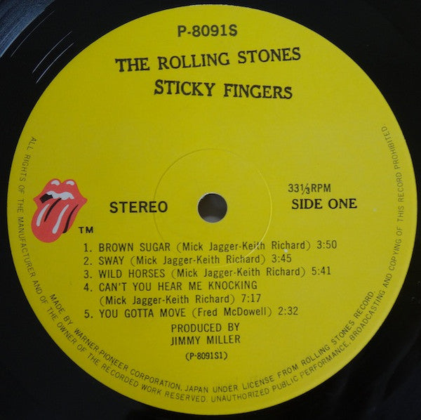 The Rolling Stones - Sticky Fingers (Vinyl, LP, Album, Repress) Good Plus (G+) / Good Plus (G+)