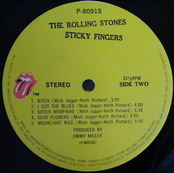 The Rolling Stones - Sticky Fingers (Vinyl, LP, Album, Repress) Good Plus (G+) / Good Plus (G+)