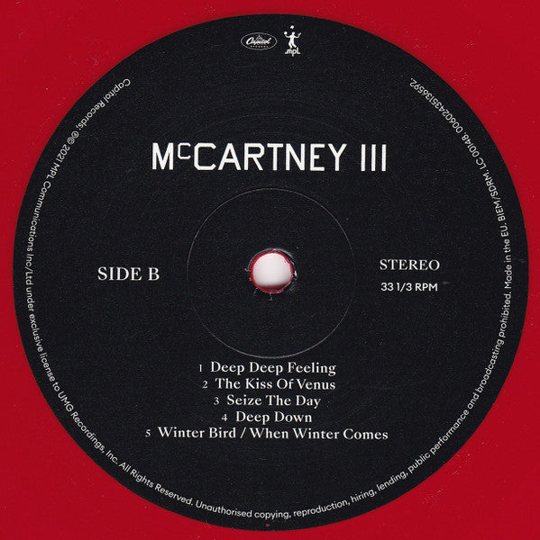 Paul McCartney - McCartney III (Vinyl, LP, Album, Limited Edition, Numbered, Stereo) Very Good Plus (VG+) / Very Good Plus (VG+)