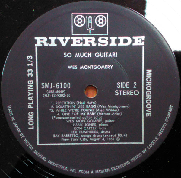 Wes Montgomery - So Much Guitar! (Vinyl, LP, Album, Reissue, Stereo) Very Good Plus (VG+) / Very Good Plus (VG+)