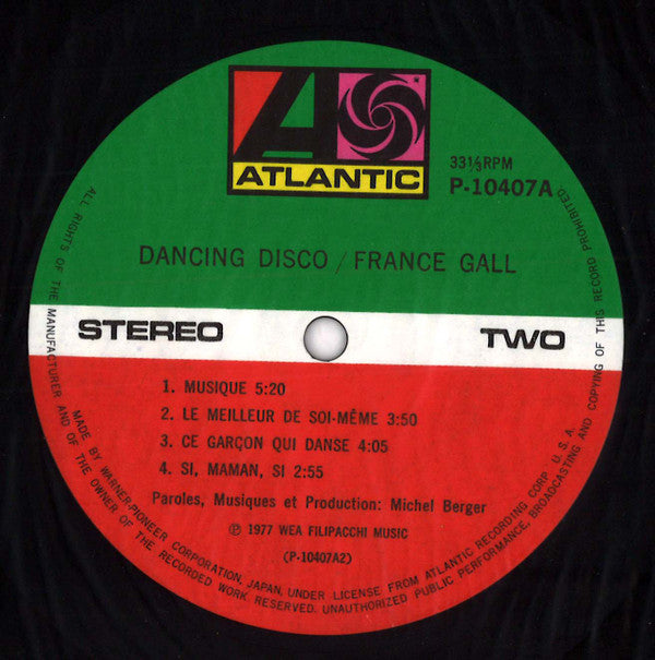 France Gall - Dancing Disco (Vinyl, LP, Album) Very Good (VG) / Very Good (VG)