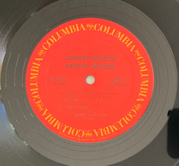 Johnny Winter - Second Winter (2xVinyl, LP, Album, Reissue, Repress, Stereo) Very Good Plus (VG+) / Very Good (VG)