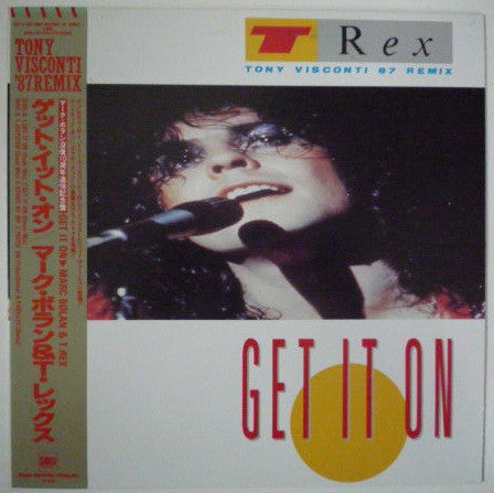 T. Rex - Get It On (Tony Visconti 87 Remix) (Vinyl, 12", 45 RPM, Single) Very Good Plus (VG+) / Very Good Plus (VG+)