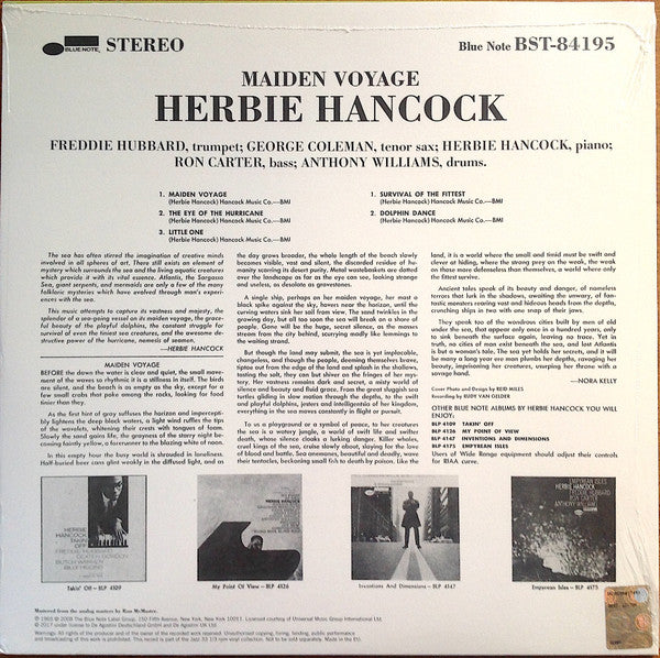Herbie Hancock - Maiden Voyage (Vinyl, LP, Album, Stereo, Reissue) Near Mint (NM or M-) / Near Mint (NM or M-)