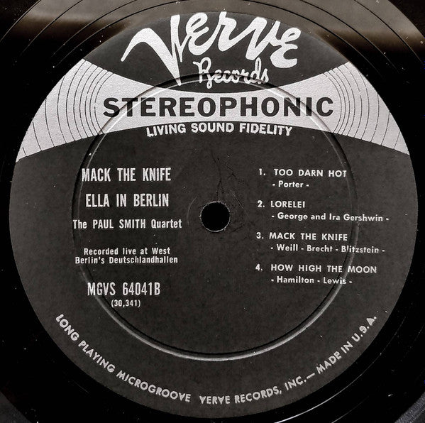 Ella Fitzgerald - Mack The Knife (Ella In Berlin) (Vinyl, LP, Album, Stereo) Very Good (VG) / Poor (P)
