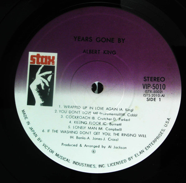 Albert King - Years Gone By (Vinyl, LP, Album, Reissue, Stereo) Very Good Plus (VG+) / Very Good Plus (VG+)