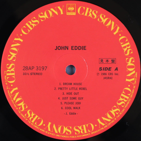 John Eddie - John Eddie (Vinyl, LP, Album, Promo) Near Mint (NM or M-) / Very Good (VG)