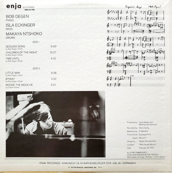 Bob Degen - Sequoia Song (Vinyl, LP, Album, Promo) Near Mint (NM or M-) / Very Good Plus (VG+)